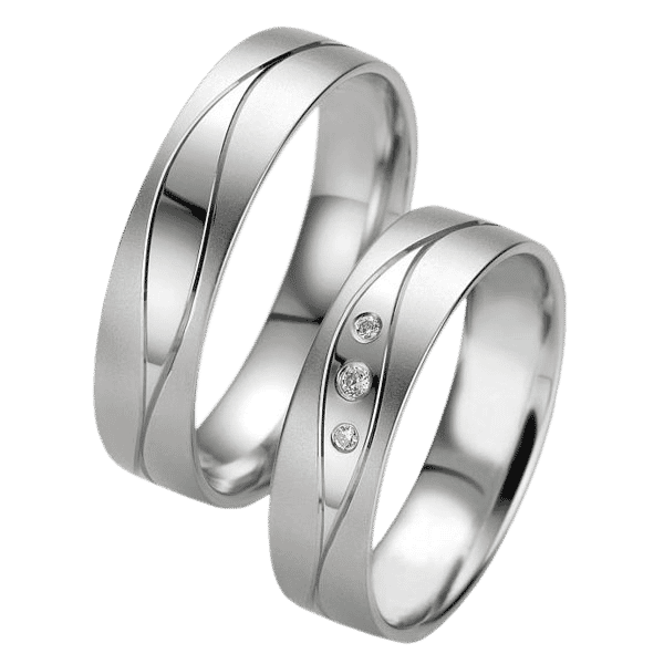 Gifteringer i hvitt gull 14 kt, 5.5 mm. Smart line - 4807081